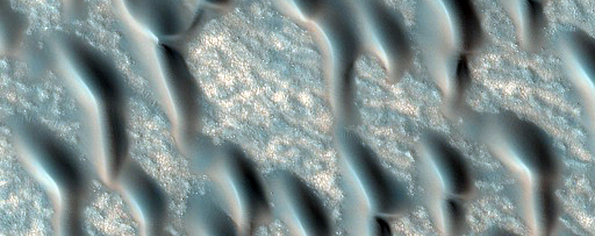 Translucent Ice on Dunes