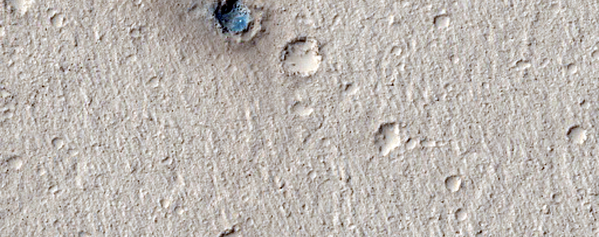 Secondary Crater Chain in Cerberus Region