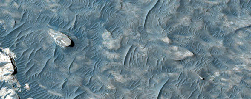 Etched Terrain Contact in Northern Meridiani Planum