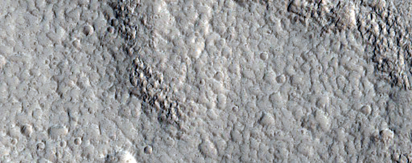 Lobate Flows and Channels on Northwest Flank of Alba Mons