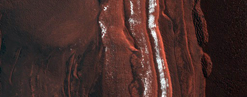 Change Detection on North Polar Scarp