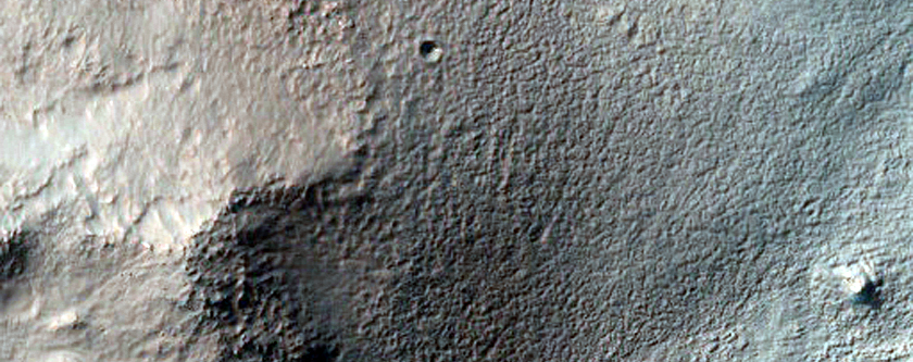 Active Gully in Penticton Crater