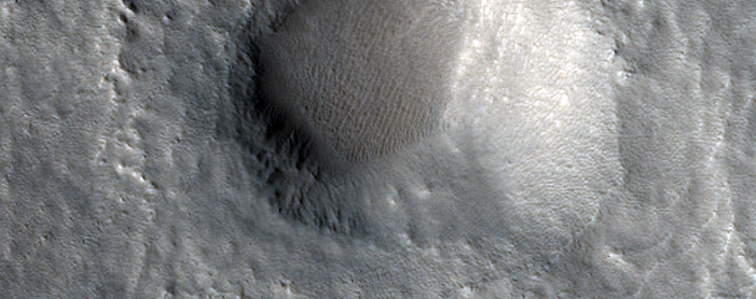 Impact Crater on Graben Wall