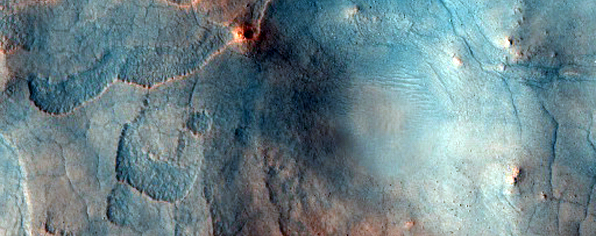 Degraded Crater in Utopia Planitia