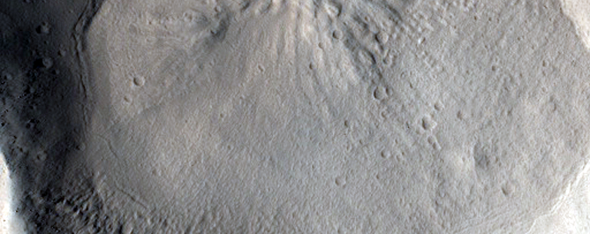 Circular Pits in Tempe Fossae