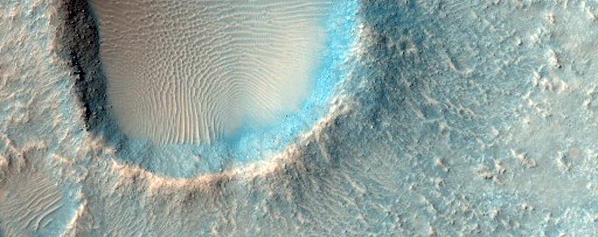 Very Fresh Small Impact Crater
