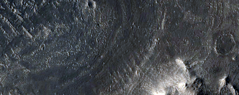 Inverted Crater and Yardangs
