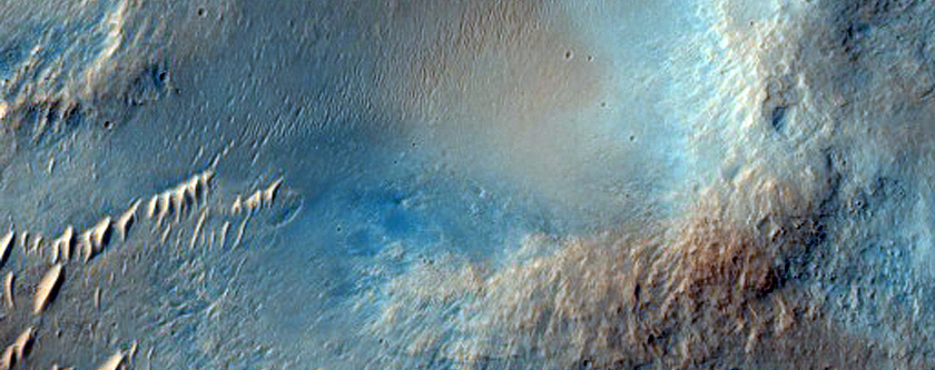 Possible Flow Margin West of Meridiani Planum
