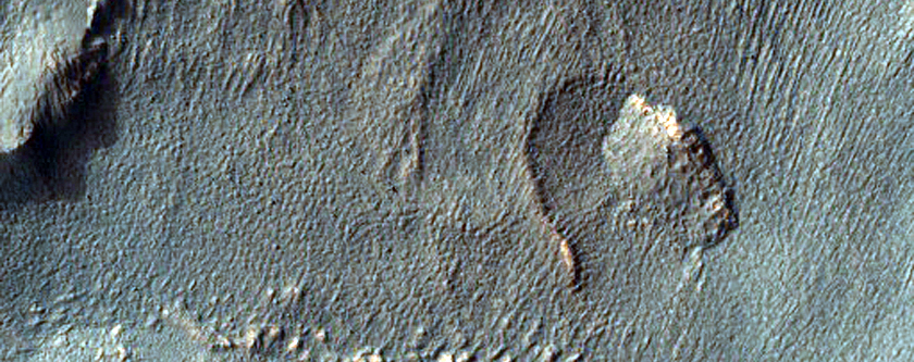 Active Gully in Penticton Crater
