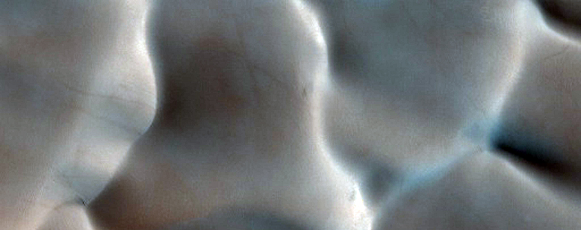 Cracks and Fans on Dunes

