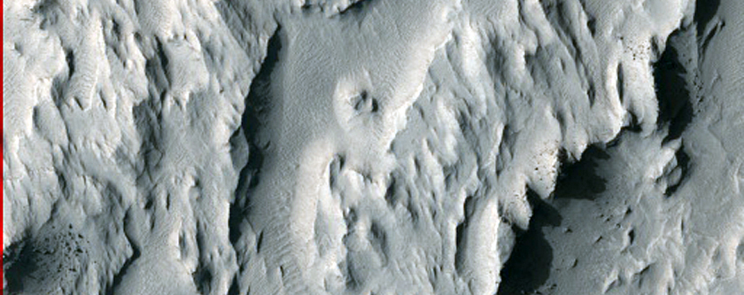 Landforms in Aeolis Planum
