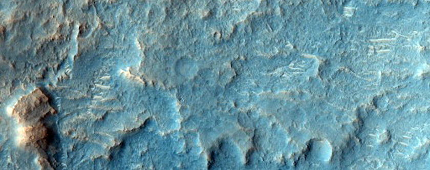 Possible Hydrated Minerals in Crater Rim
