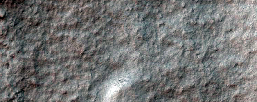 Crater in Planum Chronium
