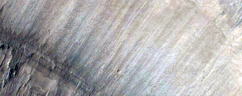 Very Elongated Crater in Utopia Planitia

