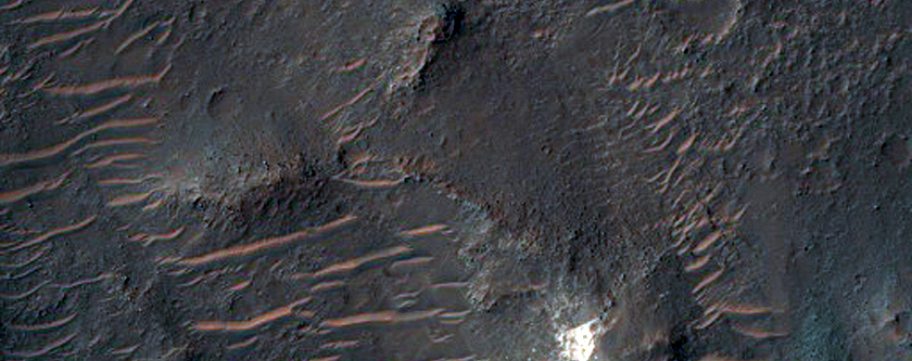 Mesas in Ladon Valles Basin
