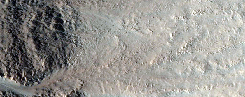 Gullies in Bonestell Crater
