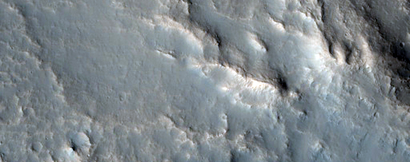 Central Uplift in Crater
