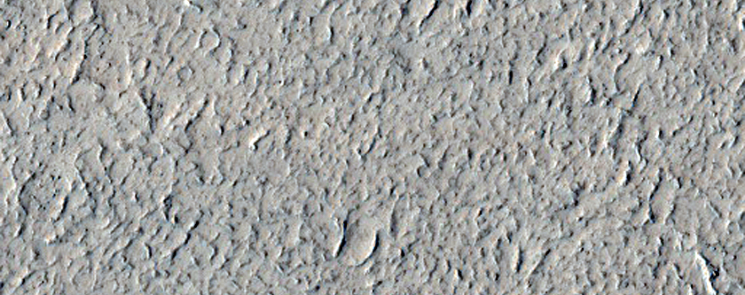 Lava Channel Margin in Amazonis Planitia
