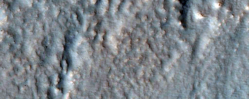 Pedestal Crater Ejecta Contact

