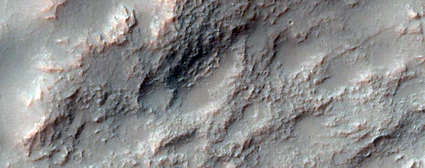 Very Recent Small Crater with Rocky Ejecta
