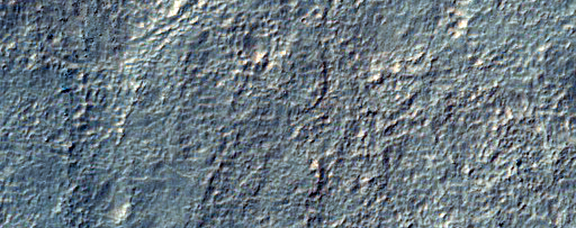 Valley Network in Noachis Terra inside Crater
