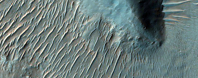Possible Capture of Drainage from Channel Feeding Eberswalde Crater Delta

