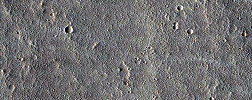 Small Volcano in Tharsis Region
