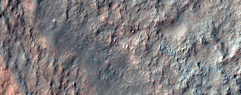 Bedrock Exposures North of Hellas Planitia

