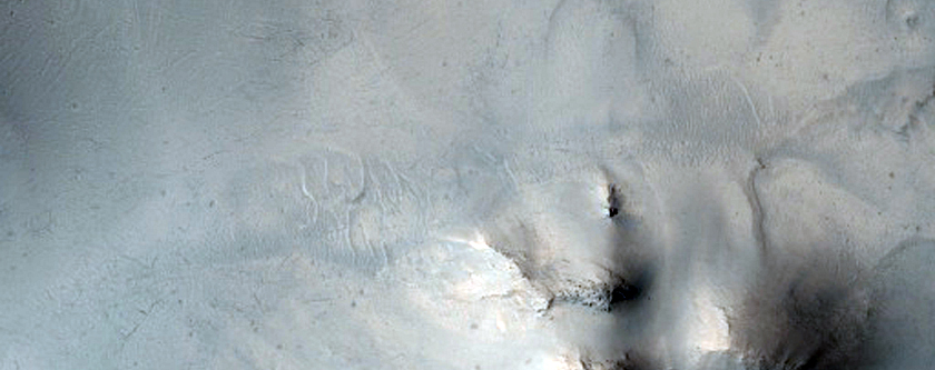 Central Uplift of an Impact Crater in Antoniadi Crater

