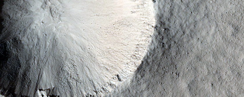 IR-Distinct Mid-Latitude Crater
