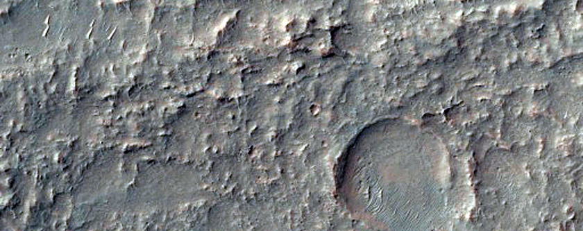 Kontum Crater Olivine-Rich Ejecta Flow
