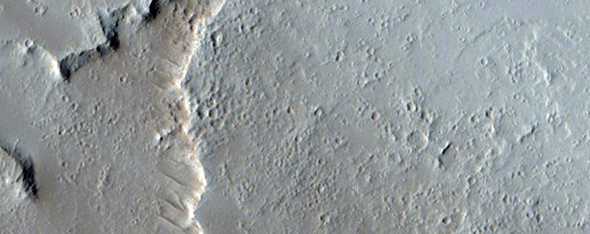 Channels and Eroded Fissure in Tharsis Region
