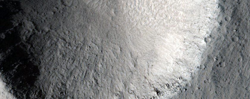 Recent Crater in Amazonis Region
