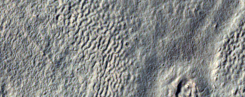 Cryokarstic Surface Patterns in Reull Vallis Region
