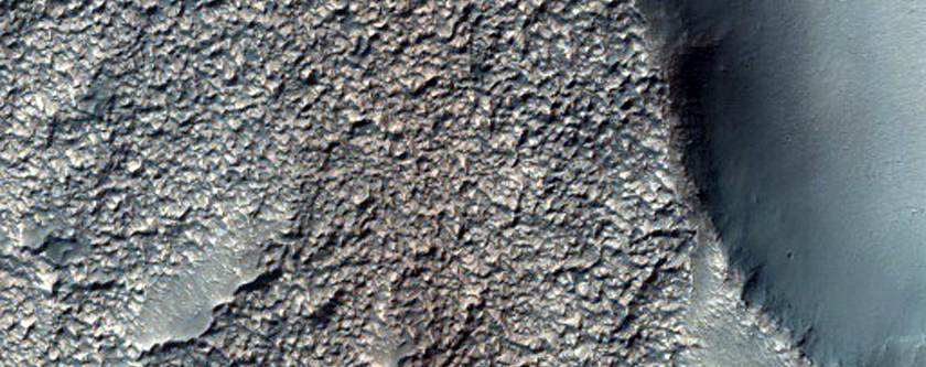Gully in Crater Near Cruls Crater
