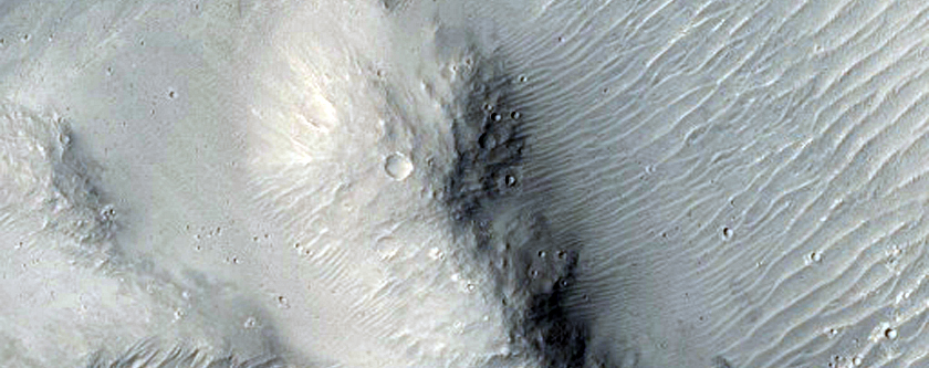 Well-Preserved Impact Crater on Mesa
