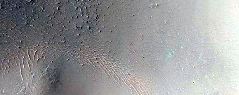 Impact Crater with Steep Slopes
