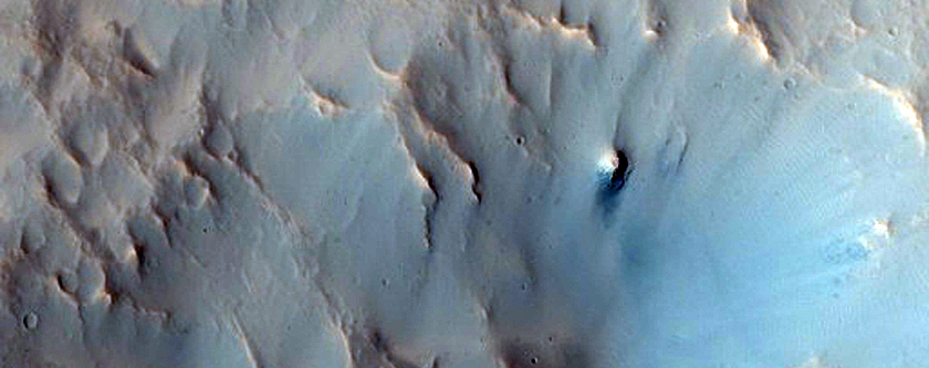 Large Impact Crater with Central Structure
