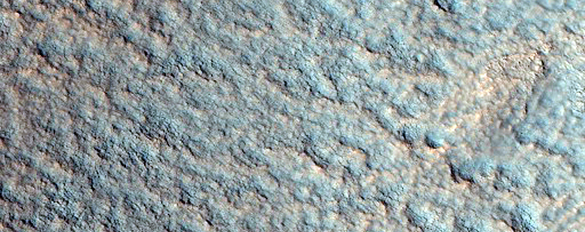 Bedrock Exposed in Wall of Stokes Crater
