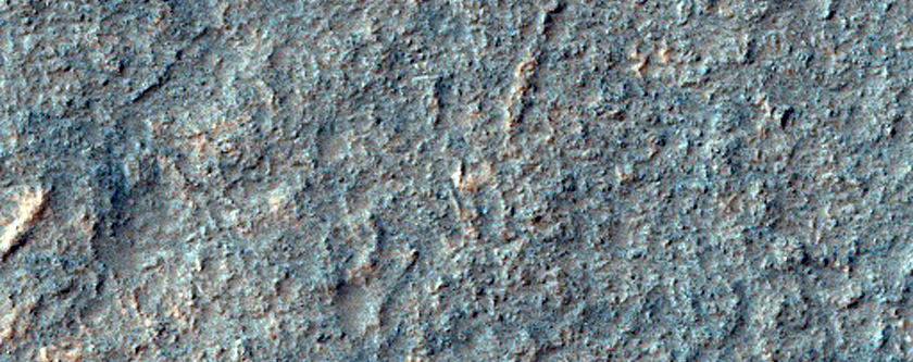 Mottled Terrain on Floor of Hellas Basin
