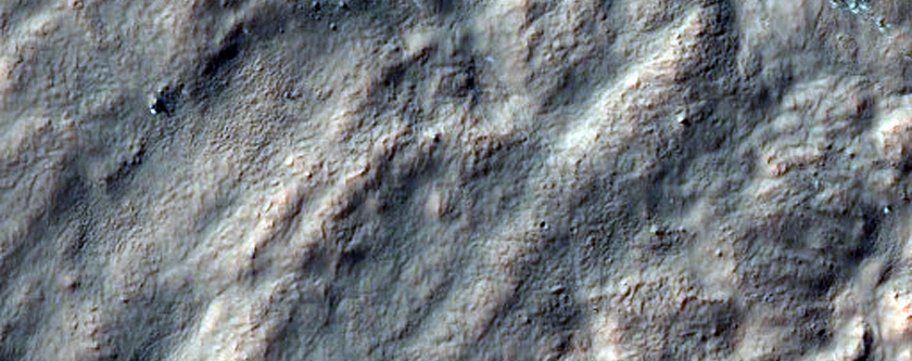 Ejecta of Double Layer Ejecta Crater
