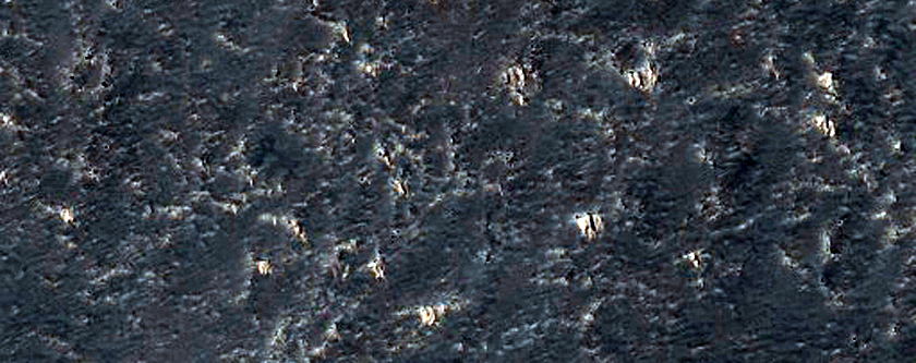 Two Fresh Impact Craters on Lava Flow
