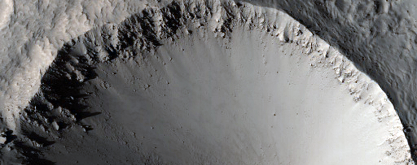 Crater Ejecta Near Moreux Crater
