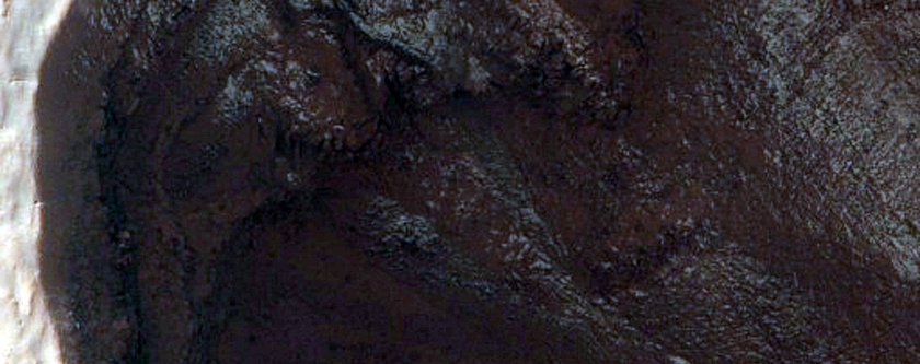 Volatiles and Gullies in Asimov Crater
