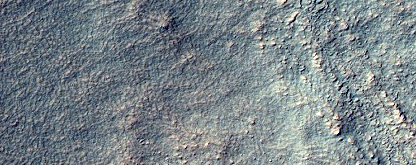 Gullies in Crater Wall
