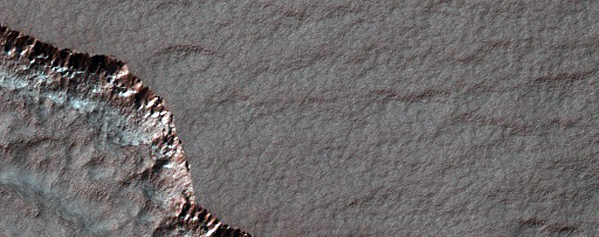 Scalloped Terrain South of Hellas Planitia in Early Spring
