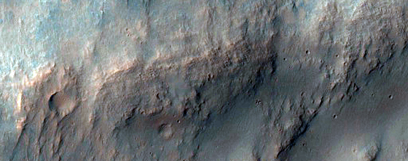 Massif Exposing Layered Bedrock
