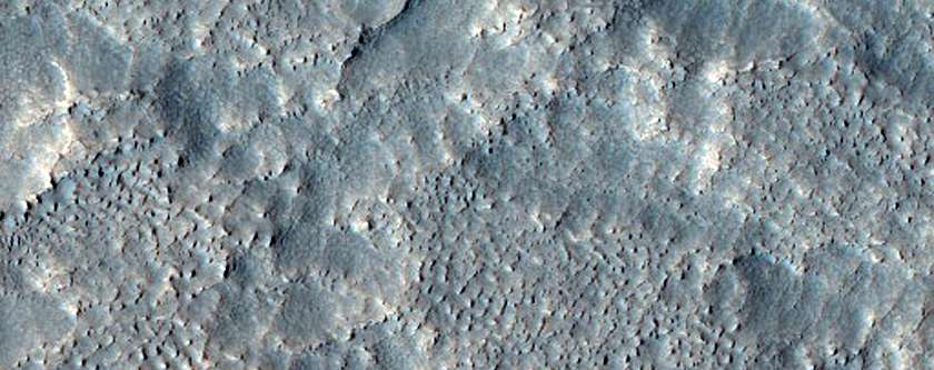 Surface of Ice-Rich Debris Apron in Deuteronilus Mensae
