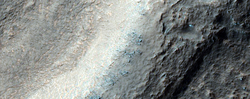 Curious Nick in Southern Rim of Crater
