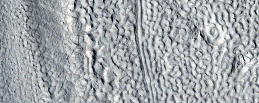 Lineated and Flowing Terrain in Protonilus Mensae
